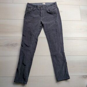 Faherty Corduroy Pants Mens 31x29 Gray Chino 5 Pocket Stretch Casual MBH2105-FDN